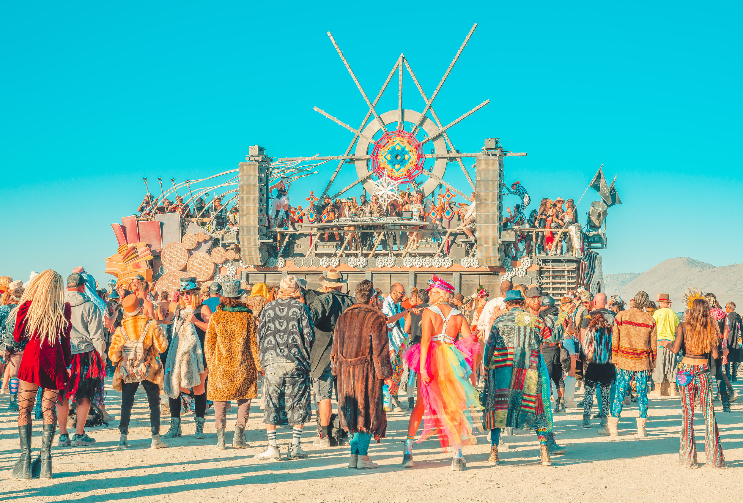 Burning Man 2019 - Daytime Mayan Warrior 