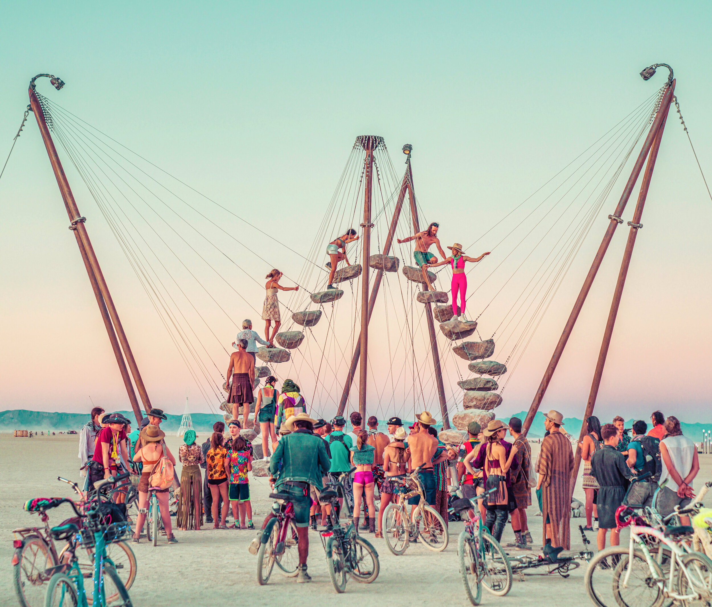 Burning Man 2019 - Climbing the Twenty Seven Stones