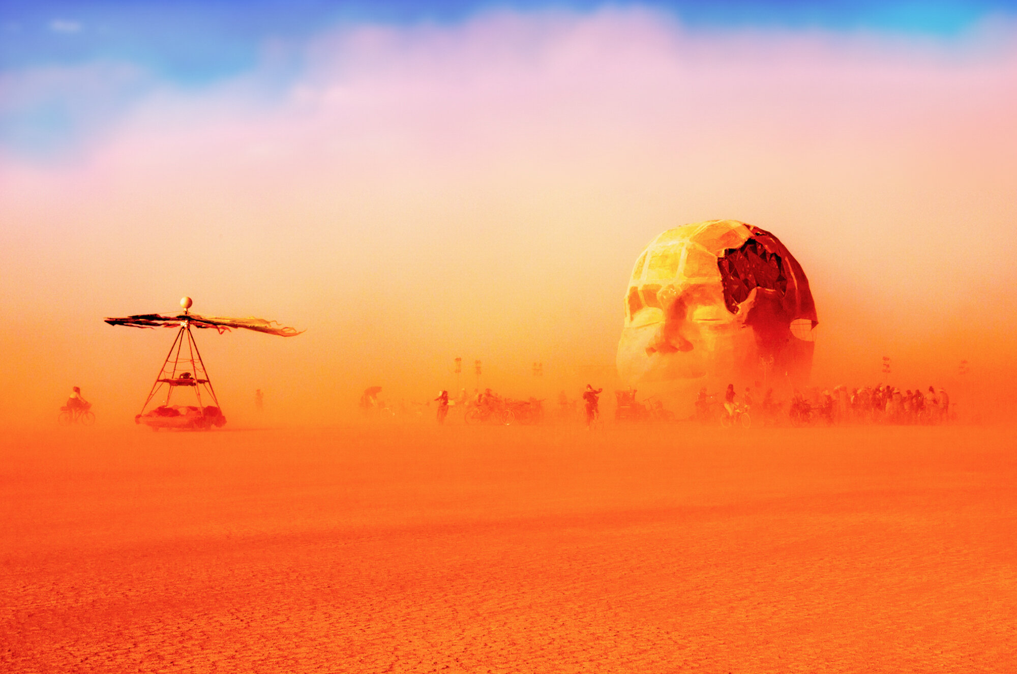 Burning Man 2019 - Head Maze Dust Storm