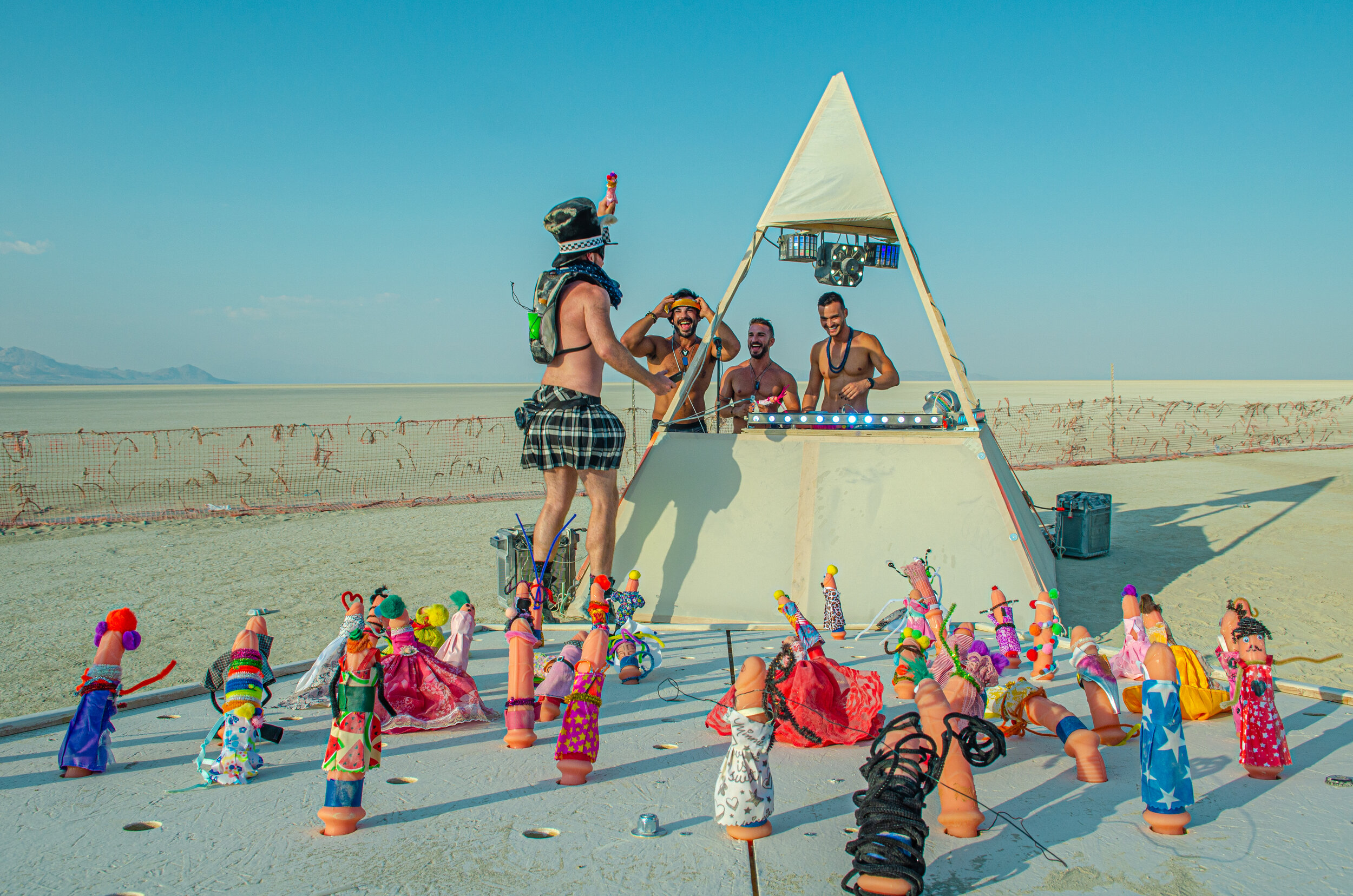 Burning Man 2018 - Daft Punk Dick Garden fun