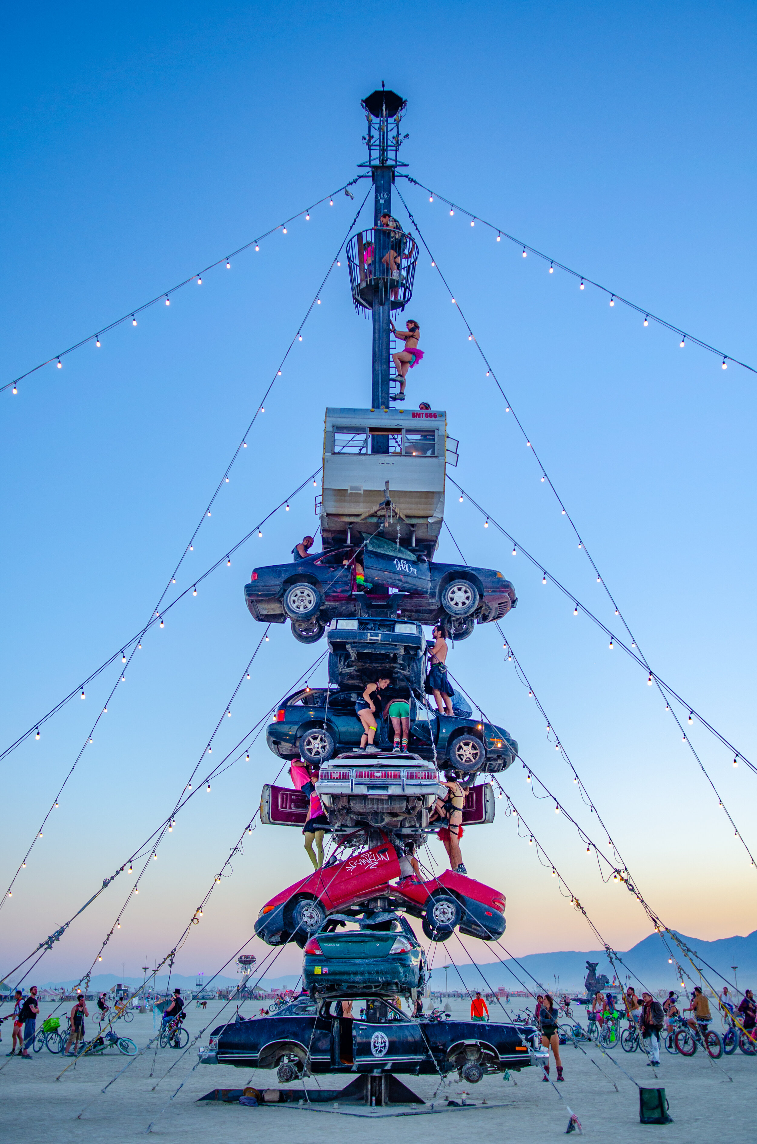 Burning Man 2018 - Car Climb 2