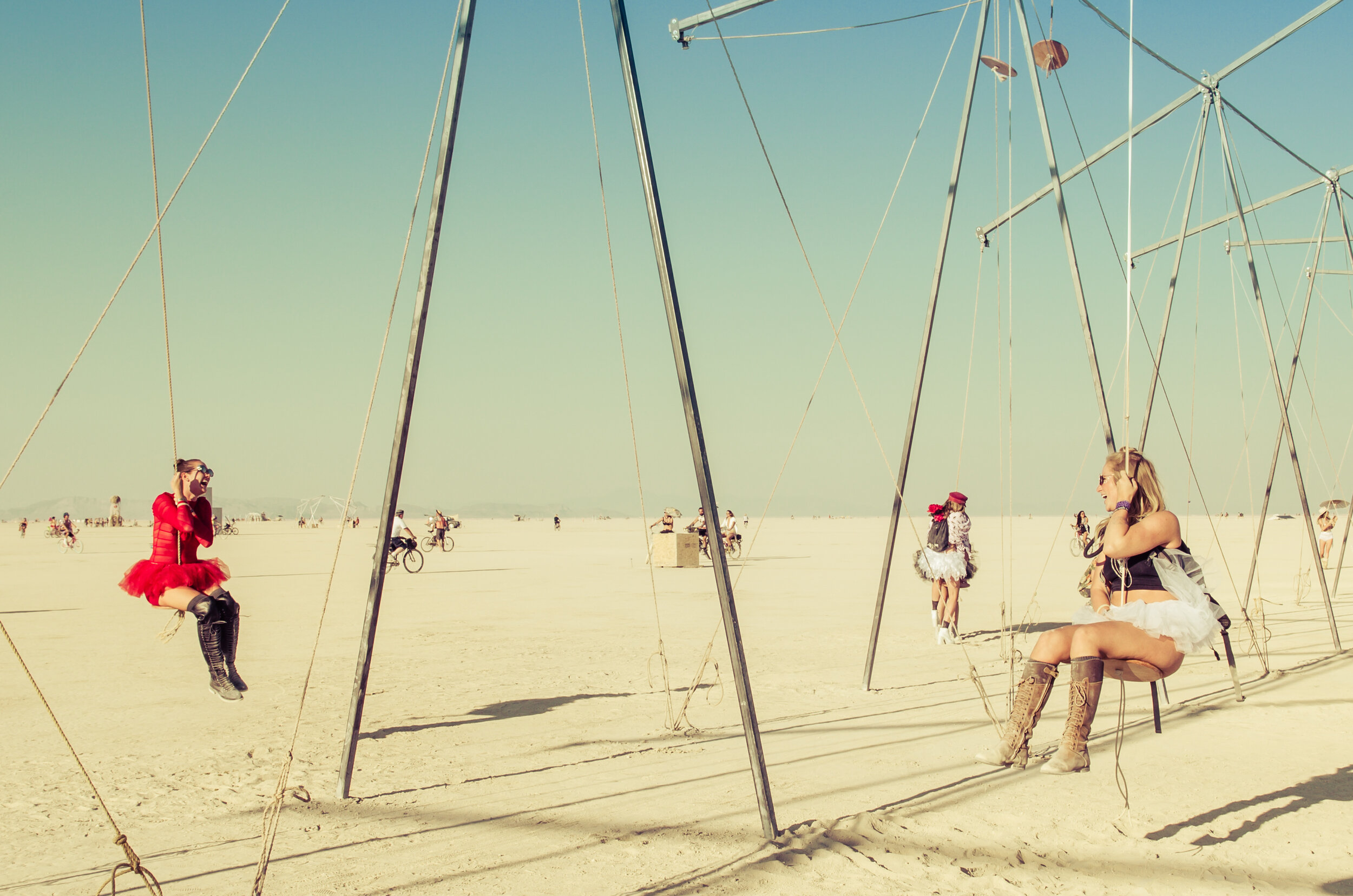Burning Man 2018 - Playa Swingset