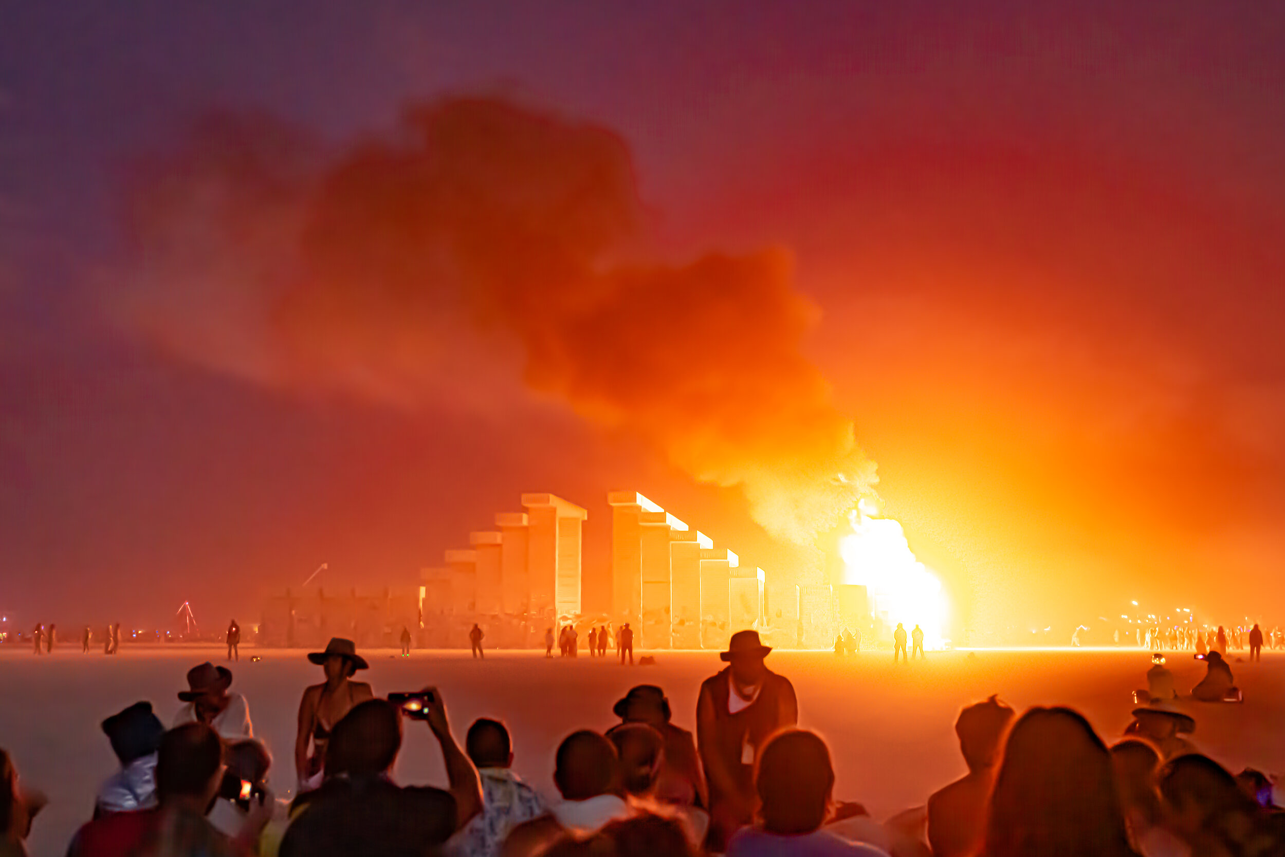 Burning Man 2019 - Temple Burn Starting