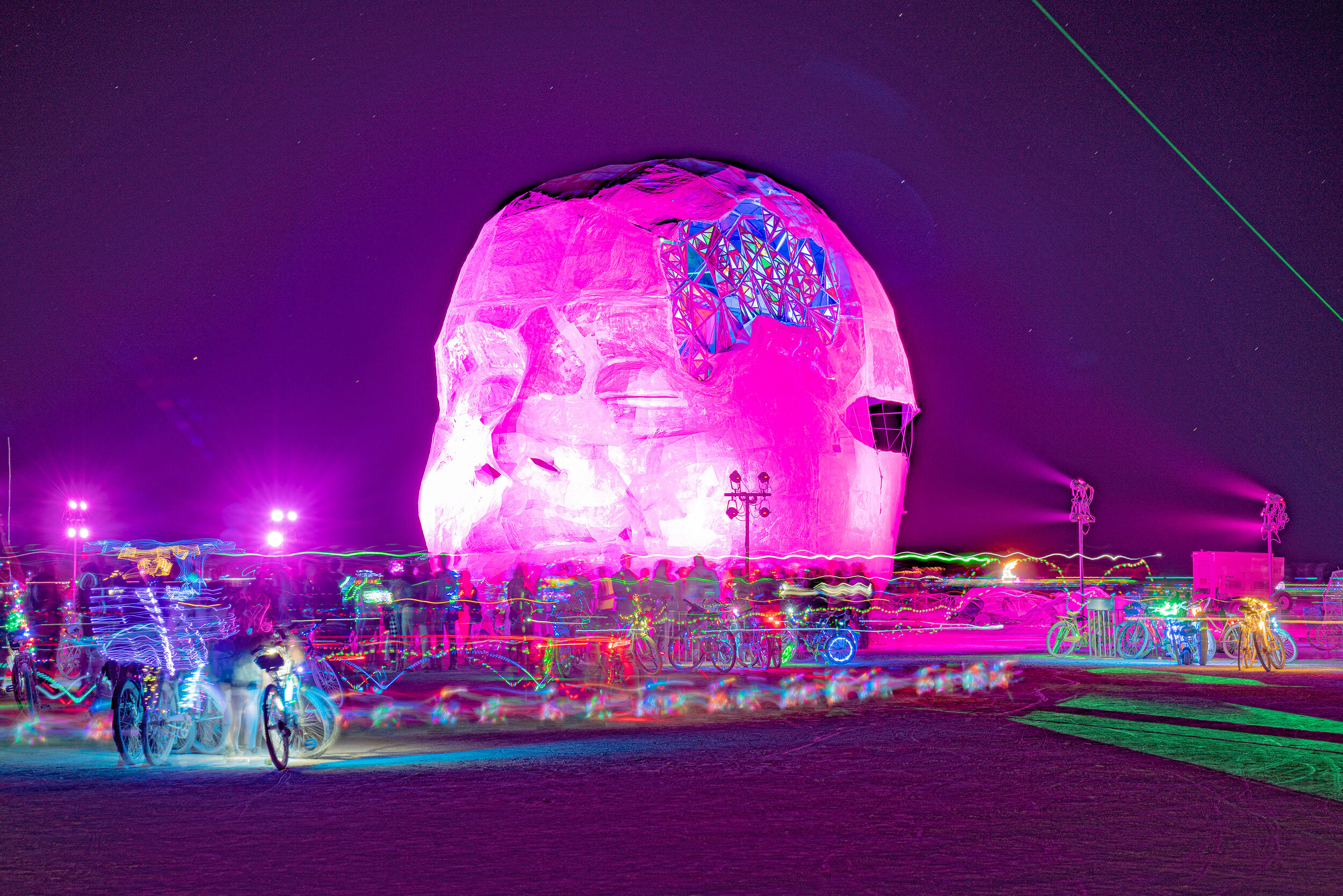 Burning Man 2019 - Head Maze at Night