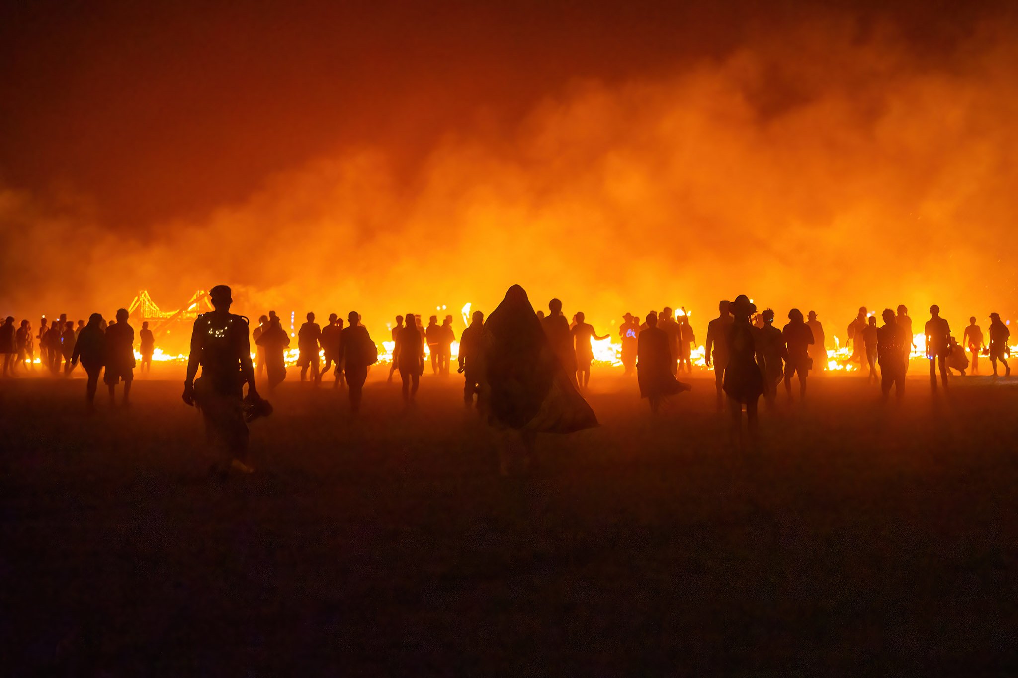 Burning Man 2022 - Empyrean Temple Burn Walk