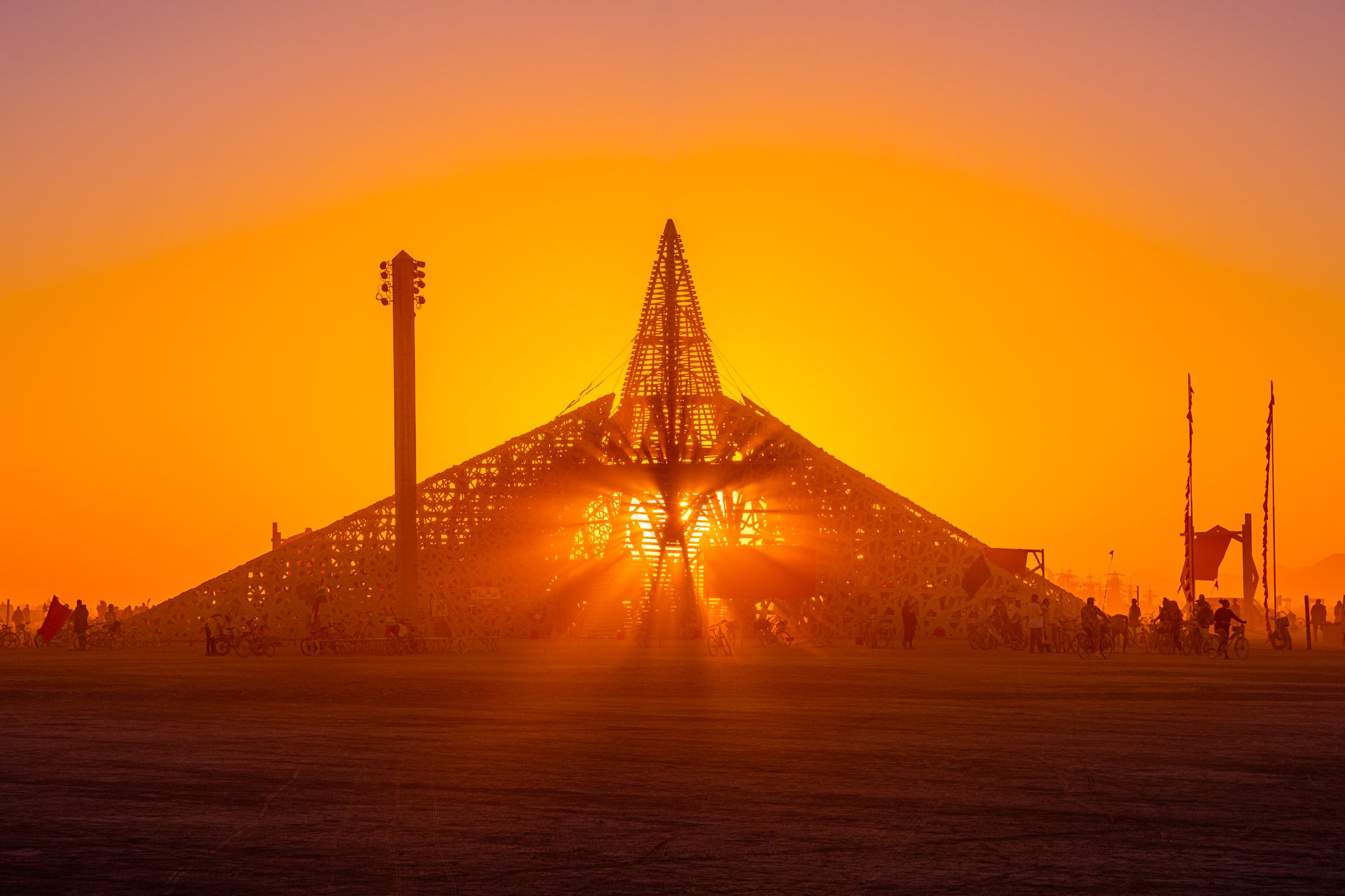 Burning Man 2022 - Empyrean Temple at Dawn