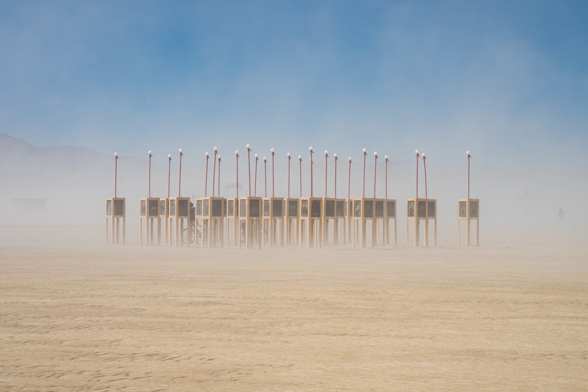 Burning Man 2022 - The Midnight Museum - Dust Storm