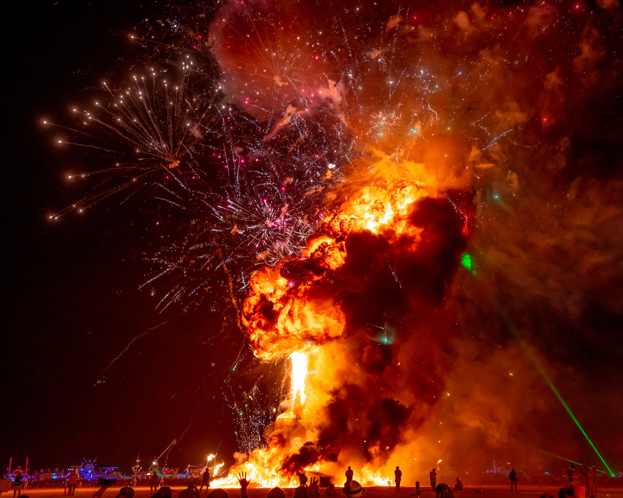 Burning Man 2022 - The Man Burns