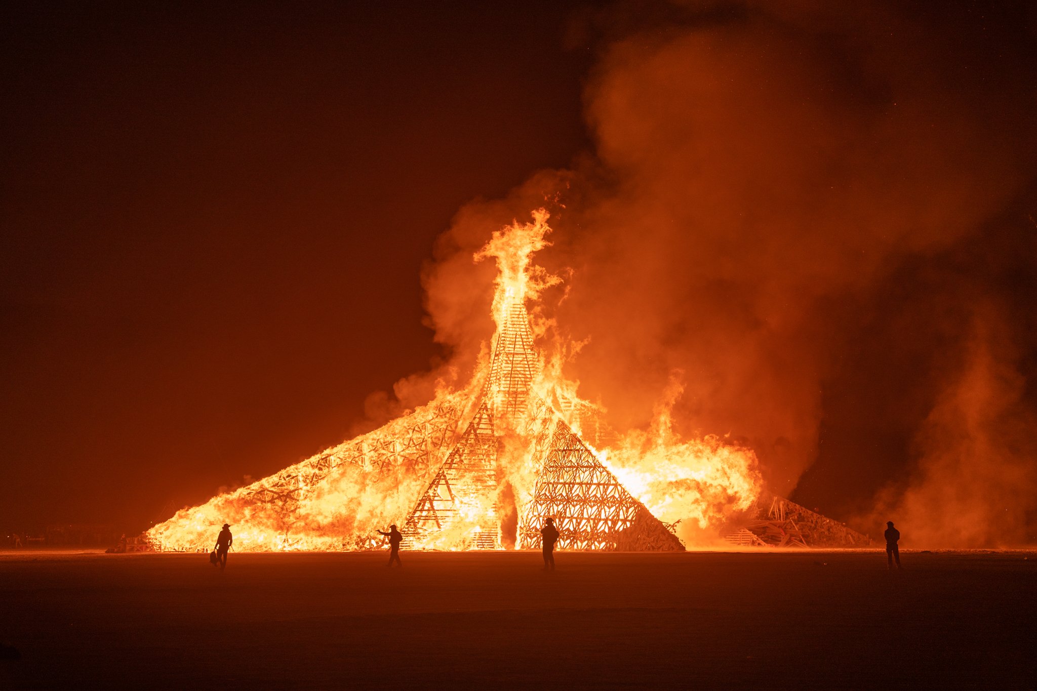 Burning Man 2022 - Empyrean Temple Burn