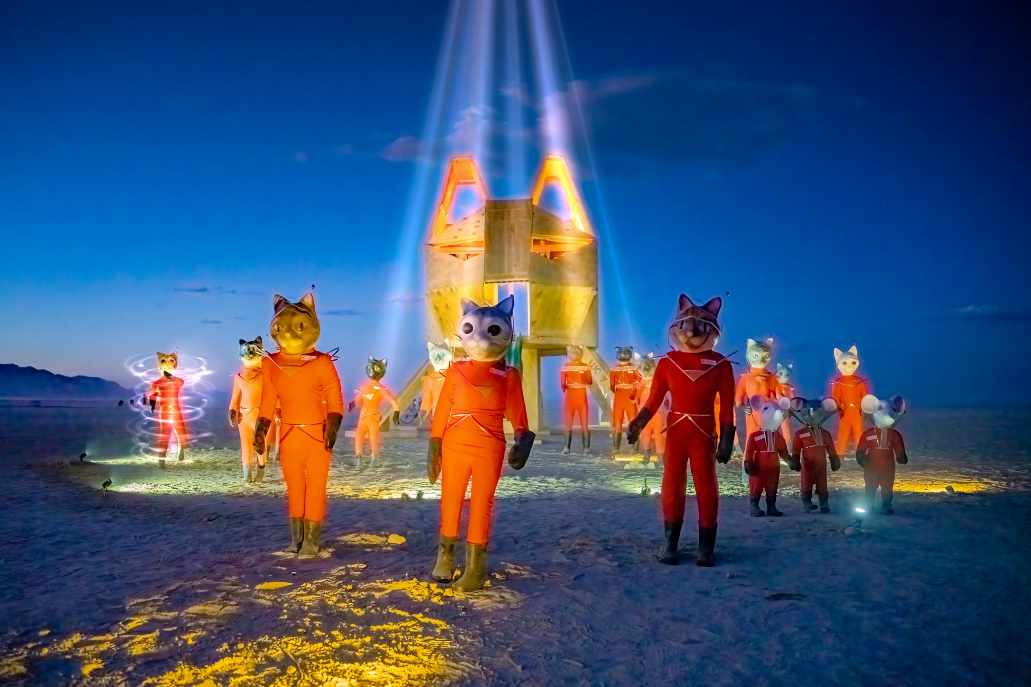 Burning Man 2022 - Space Cats Landing