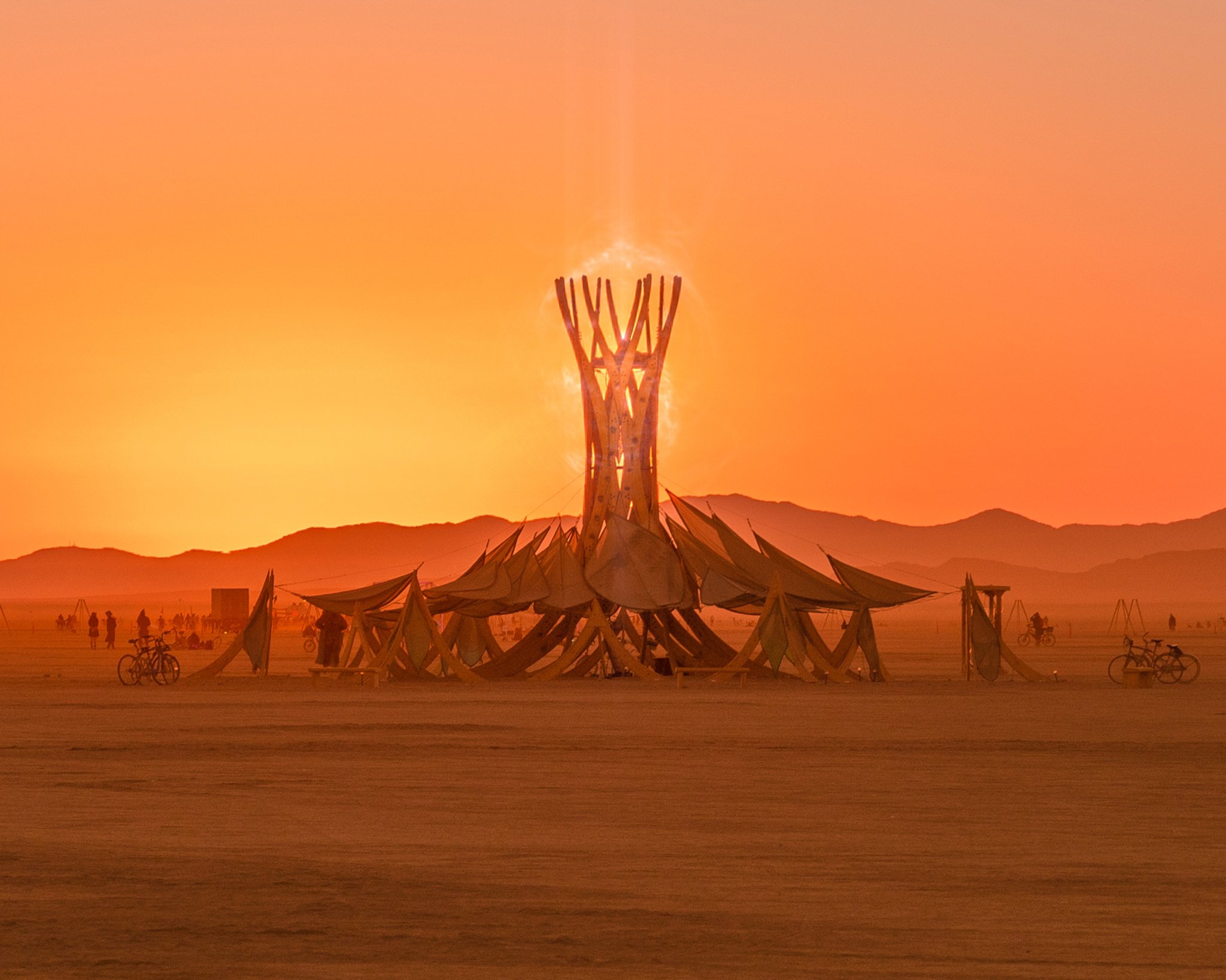 Burning man 2022 - Sirasana Headstand