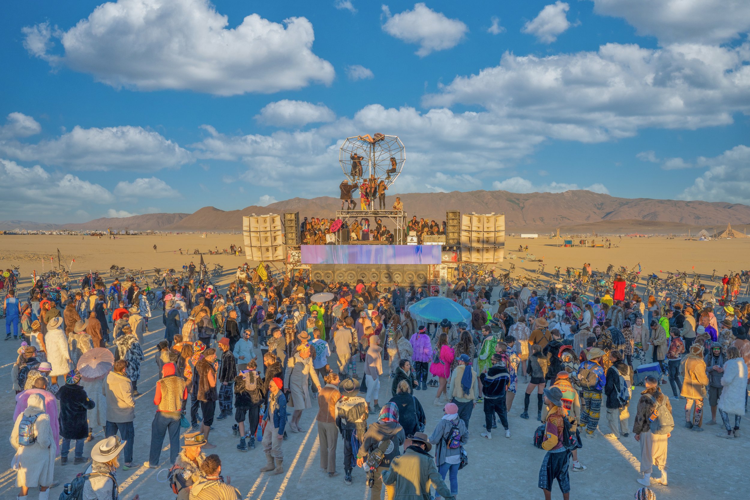 Burning Man 2022 - Robot Heart Crowd