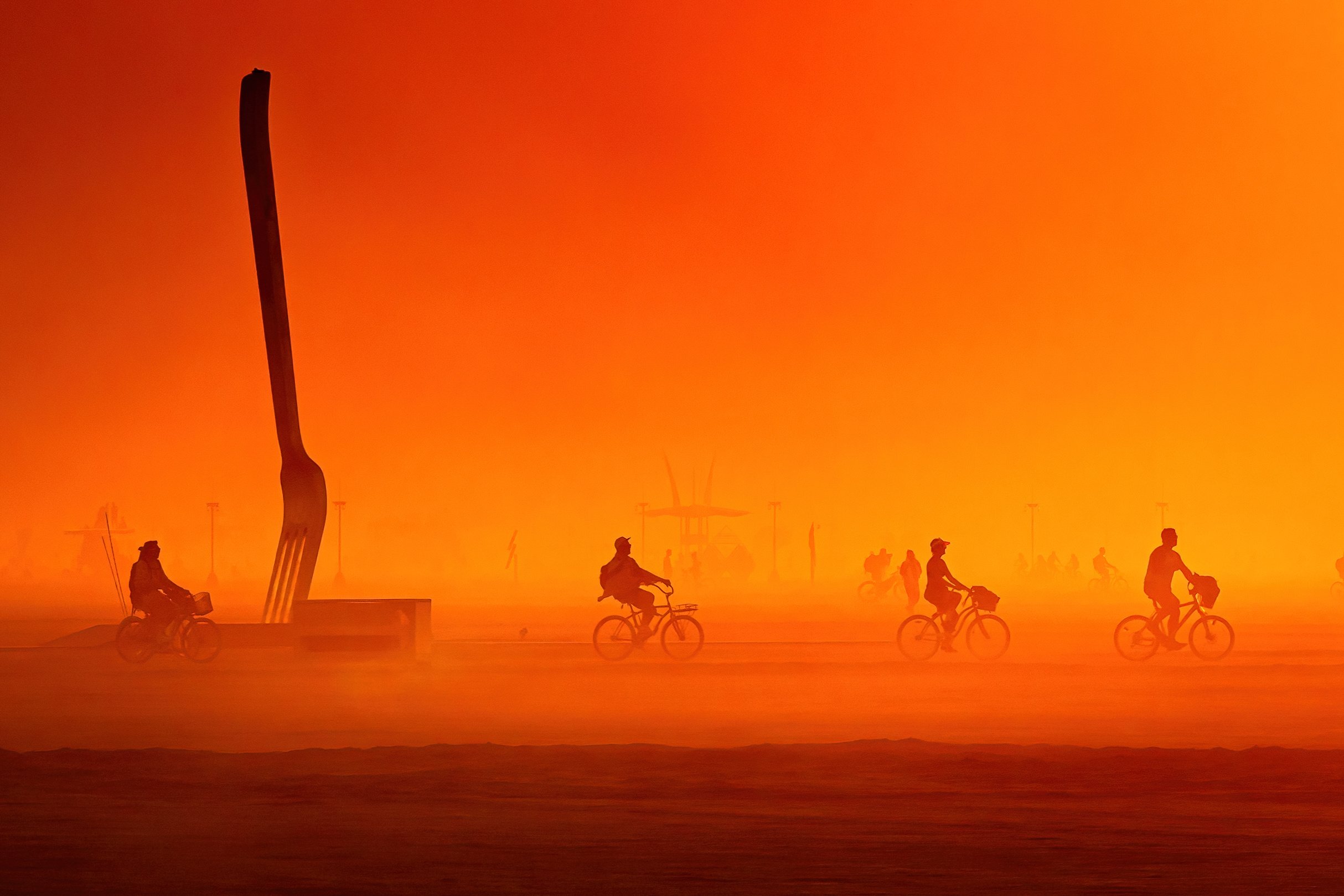 Burning Man 2022 - Four Forkmen of the Burnpocalypse