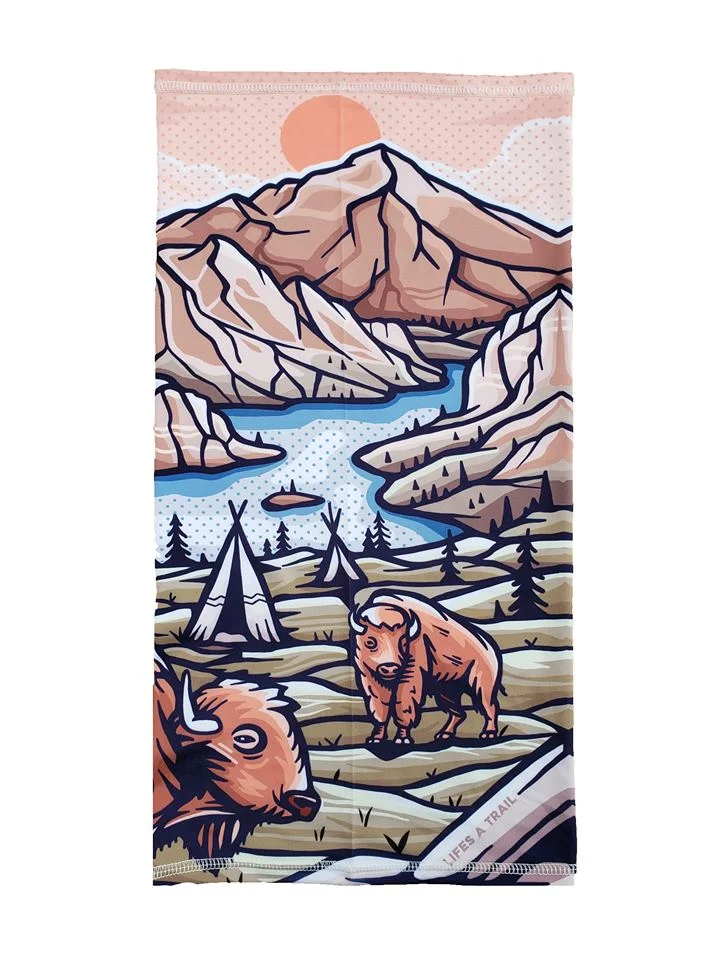 Where the Buffalo Roam Neck Gaiter