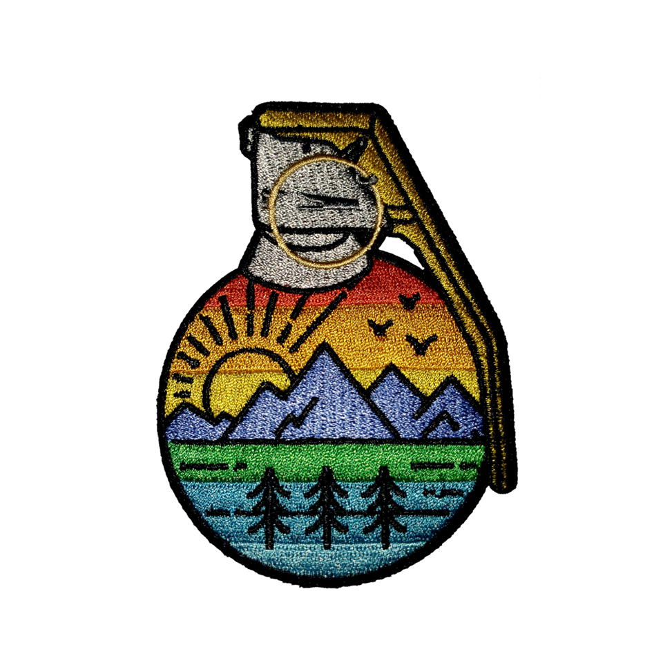 Travel 'Life's A Trail | Hiking' Embroidered Velcro Patch