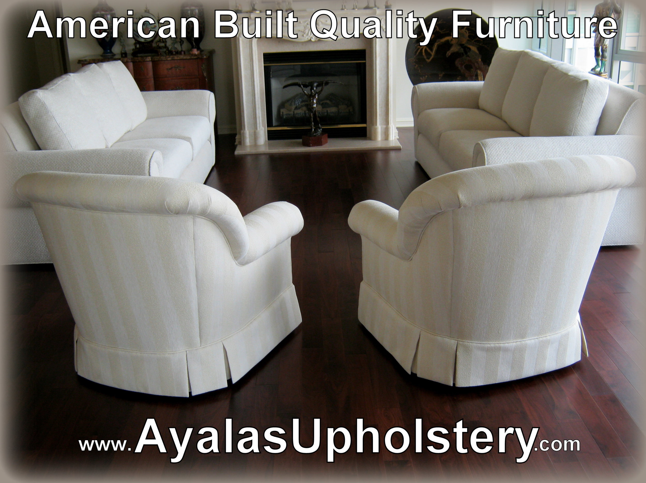 6. white swivel club chairs and 2 matching sofa by Ayalas upholstery.jpg