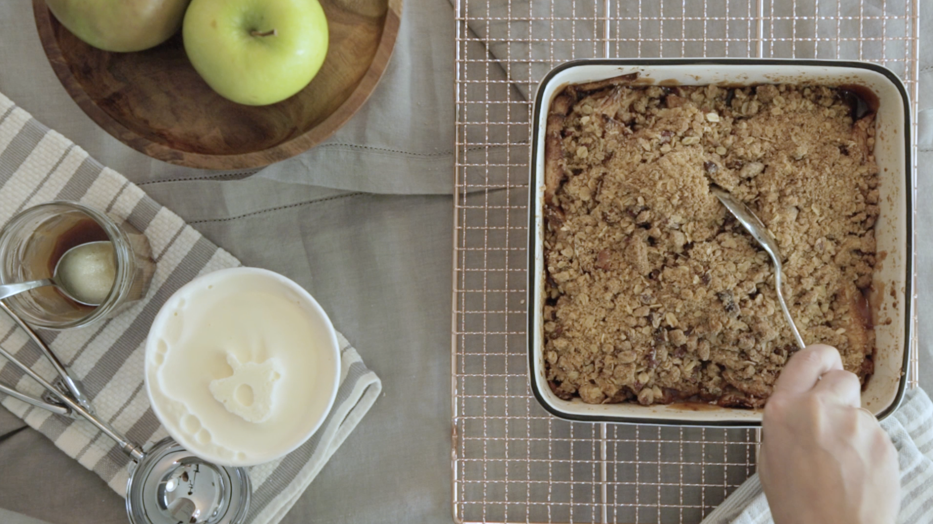 Food Promo:  Apple Crumb