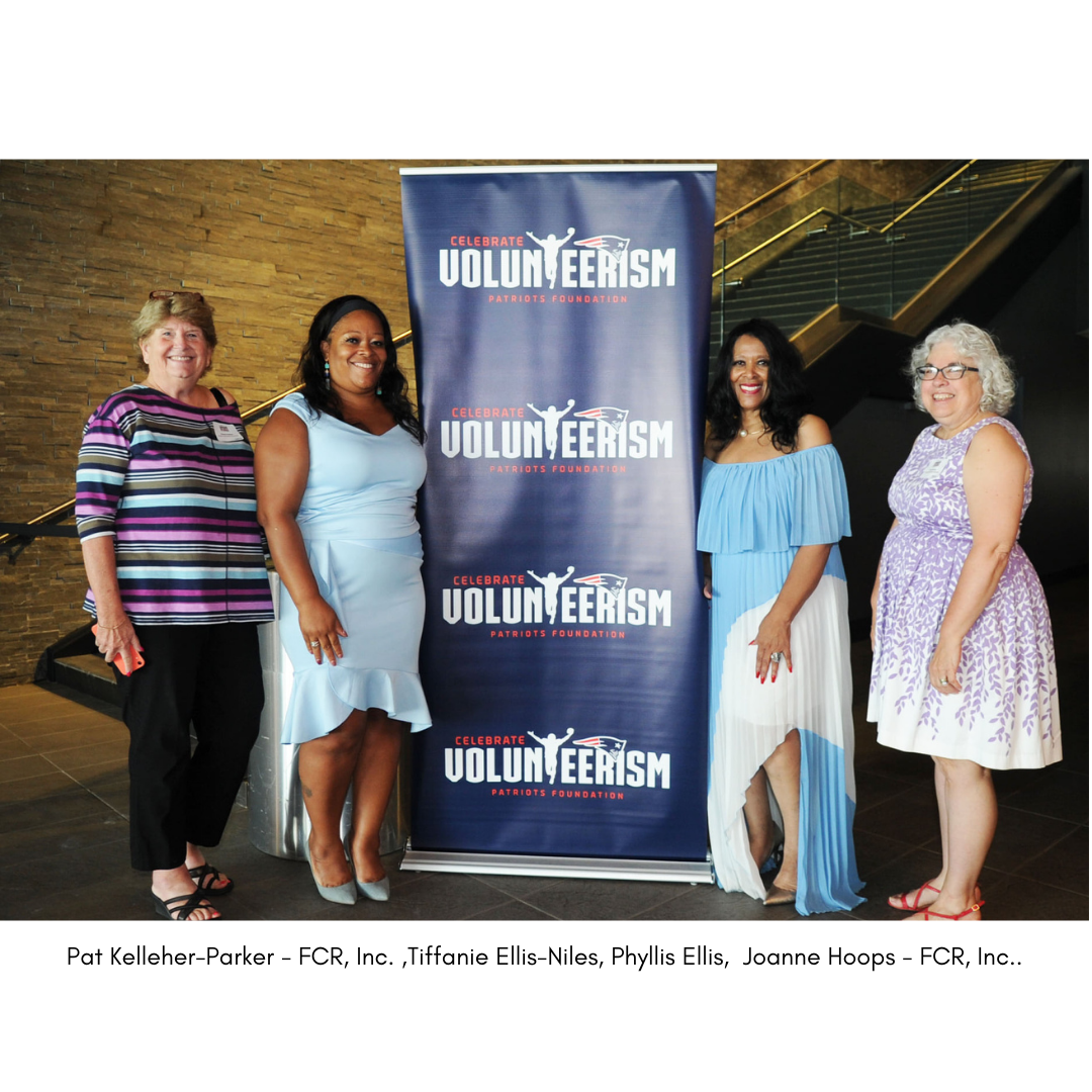 Photo of Pat Kelleher, Tiffanie Ellis-Niles,  Phyllis Ellis and Joanne Hoops