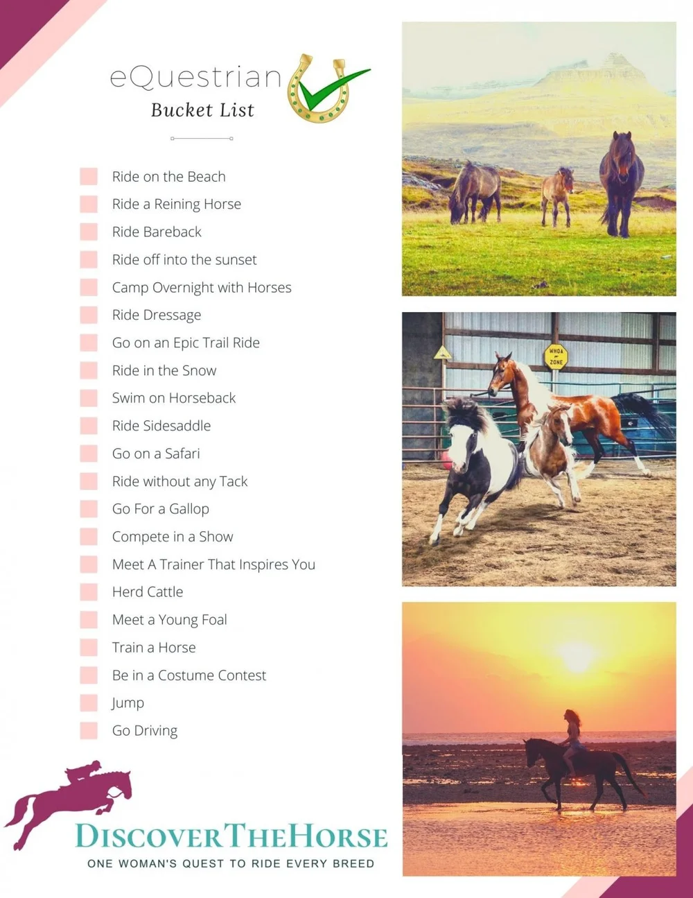 Bucket List — DiscoverTheHorse