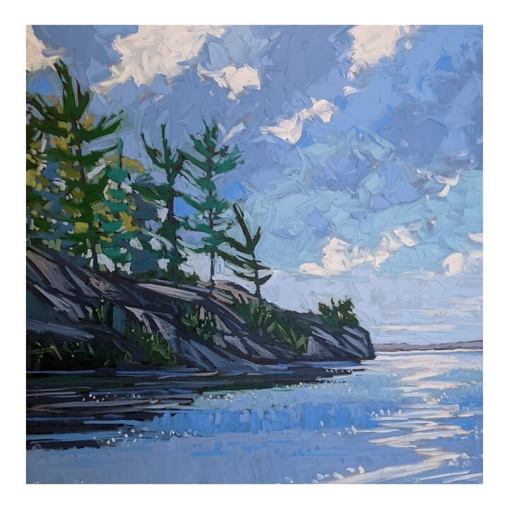 Sunshine on the water, 36 x 36&quot; and one of my favourites from my upcoming release. Check out my stories for a sneak peak of the whole collection. 
.
.
Shop update Feb 24th at 7pm EST
.
.
.
.
.
.
#onlineart #onlineshopping #shopart #shopartonline