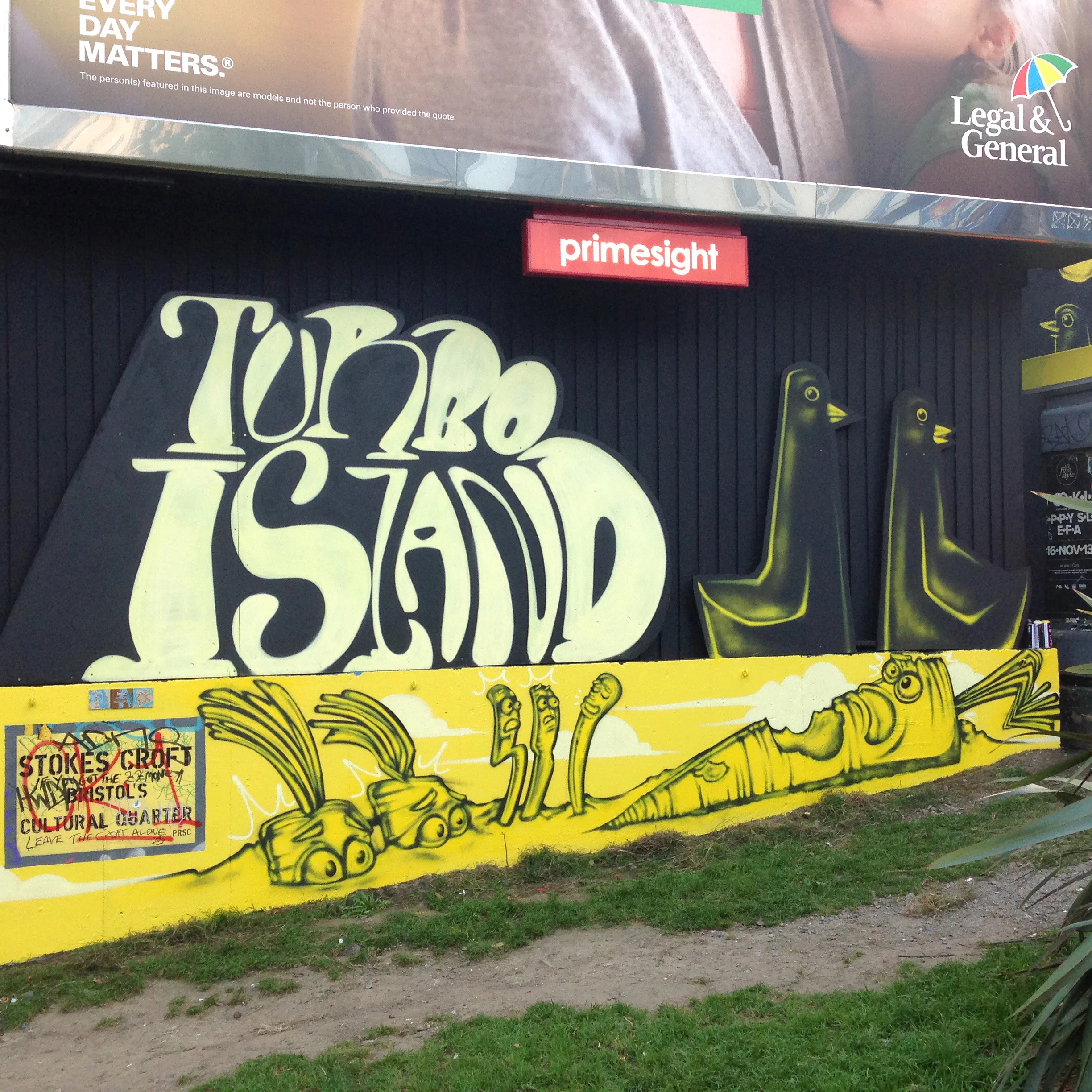 Turbo Island, Stokes Croft, Bristol ‘14. In memory of Bob