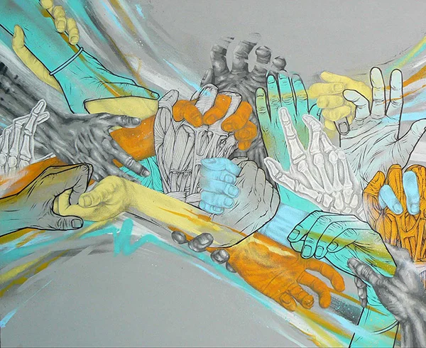 ‘Handstyles’. Canvas ‘09