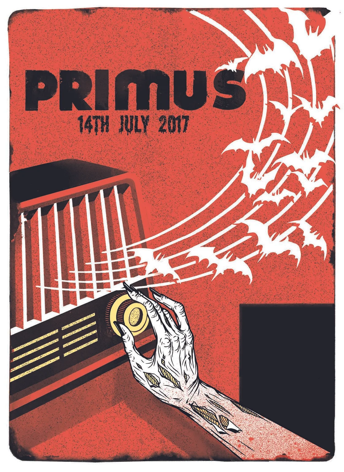 Primus gig poster. 3 Colour screen print ‘17. Collaboration with Epok