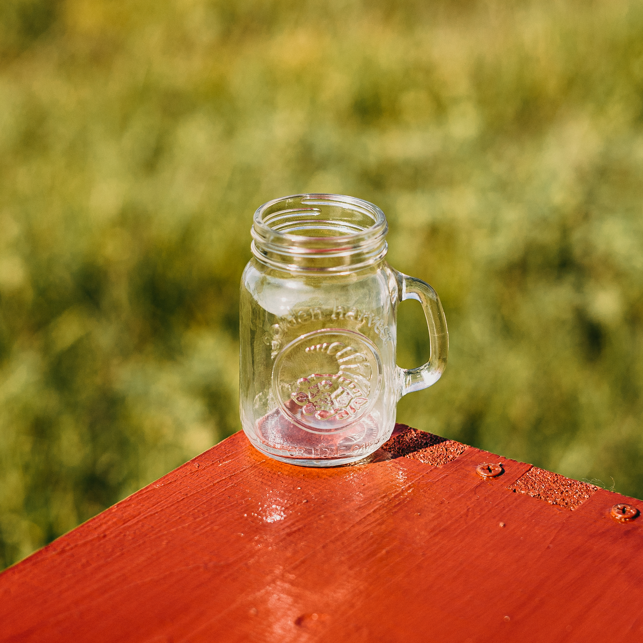 Libbey County Fair Glass Drinking Jars Set of 12