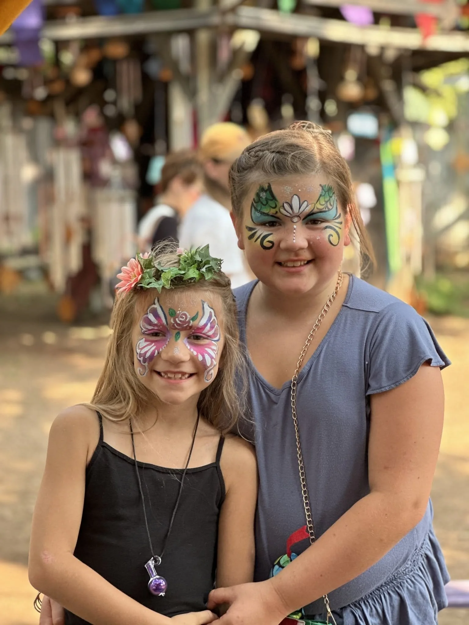 Face painting for Hopkins neighborhood parties