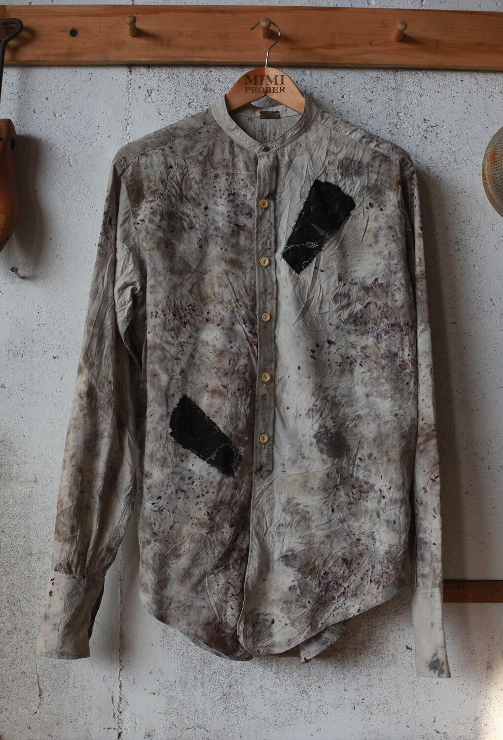 Organic Silk, Antique Lace Shirt