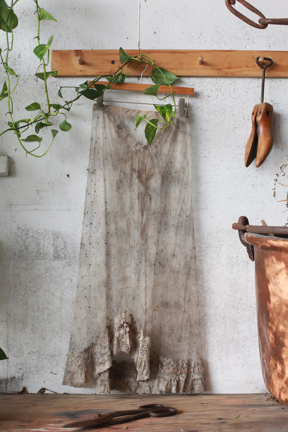 Antique Lace Ribbon Skirt