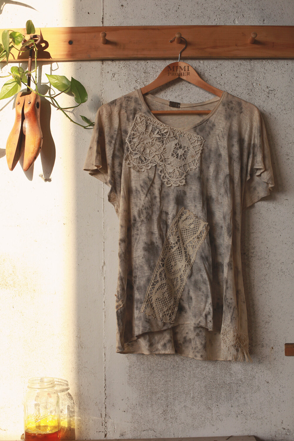 Organic Hemp, Antique Lace T-Shirt