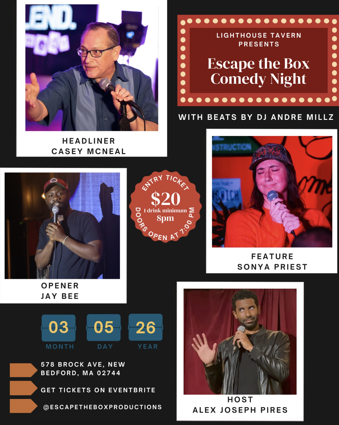 Escape the Box Comedy Night at Lighthouse Tavern