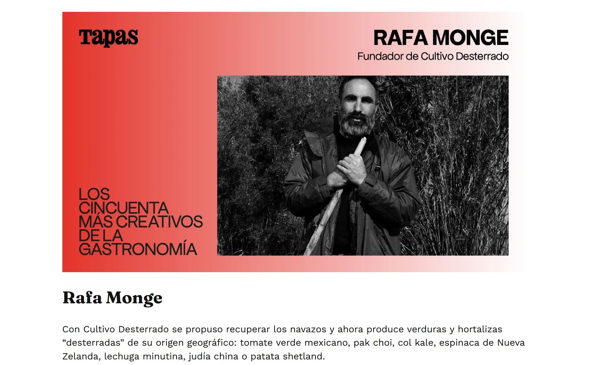 Tapas Magazine Rafa Monge los 50 creativos de la gastronomía.jpg