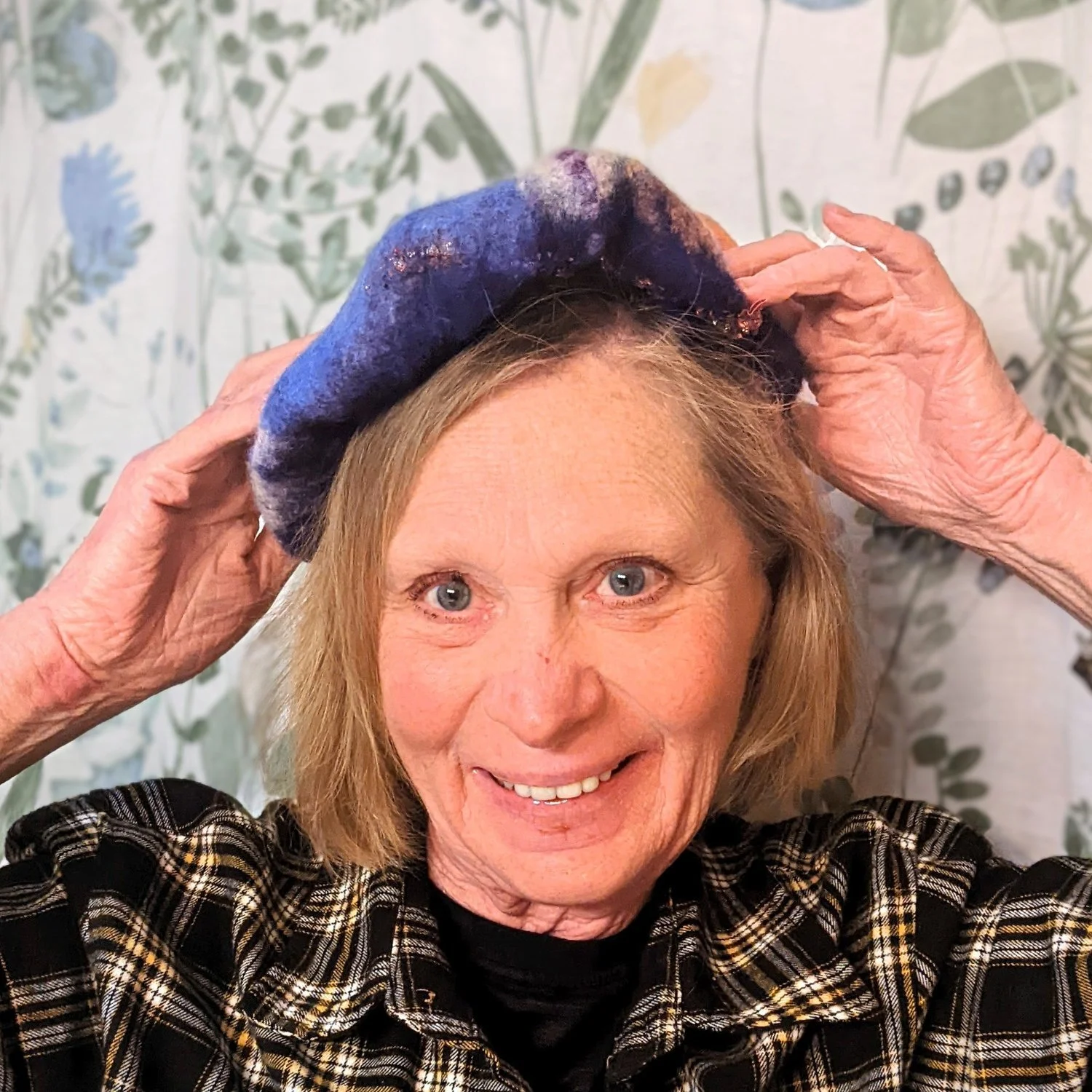 Pretty Lady, Felted Hat (or is it Vessel??)