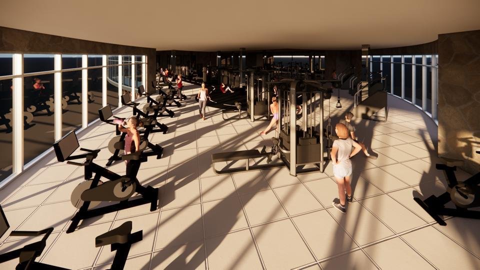 Islas Rendering Lobby Fitness Center