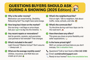 QUESTIONS BUYERS SHOULD ASK DURING A SHOWING (2025 Edition)