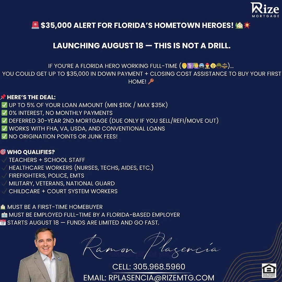 Florida Hometown Heroes Program | Up to $35,000 for First-Time Buyers