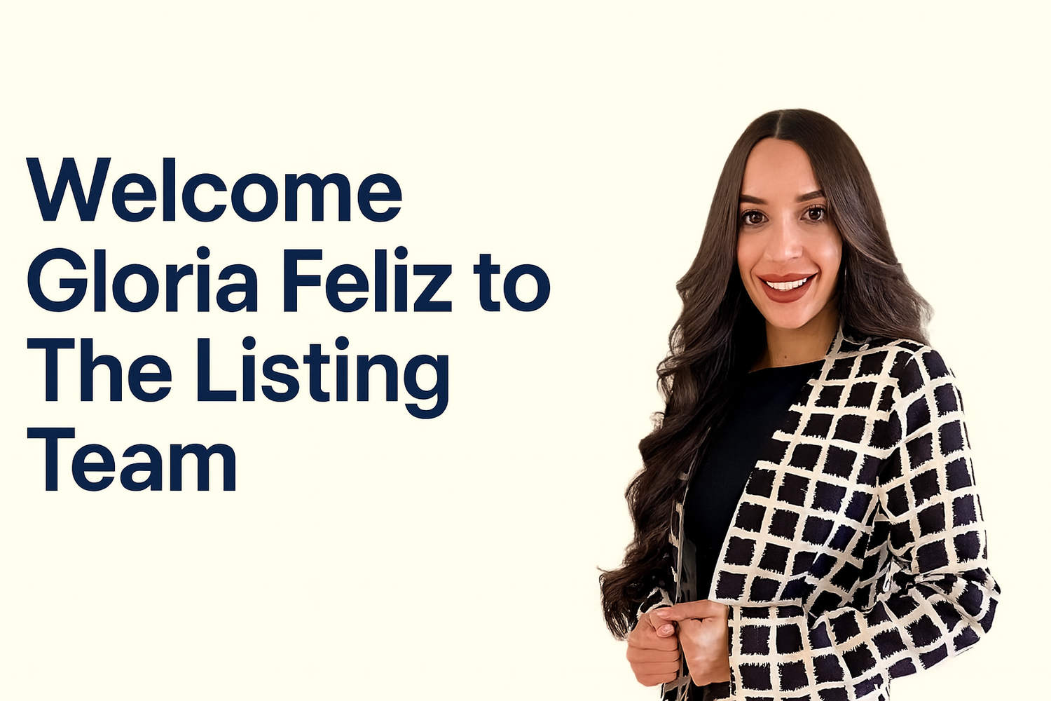 Welcome Gloria Feliz to The Listing Team at RESF | South Florida Realtor®