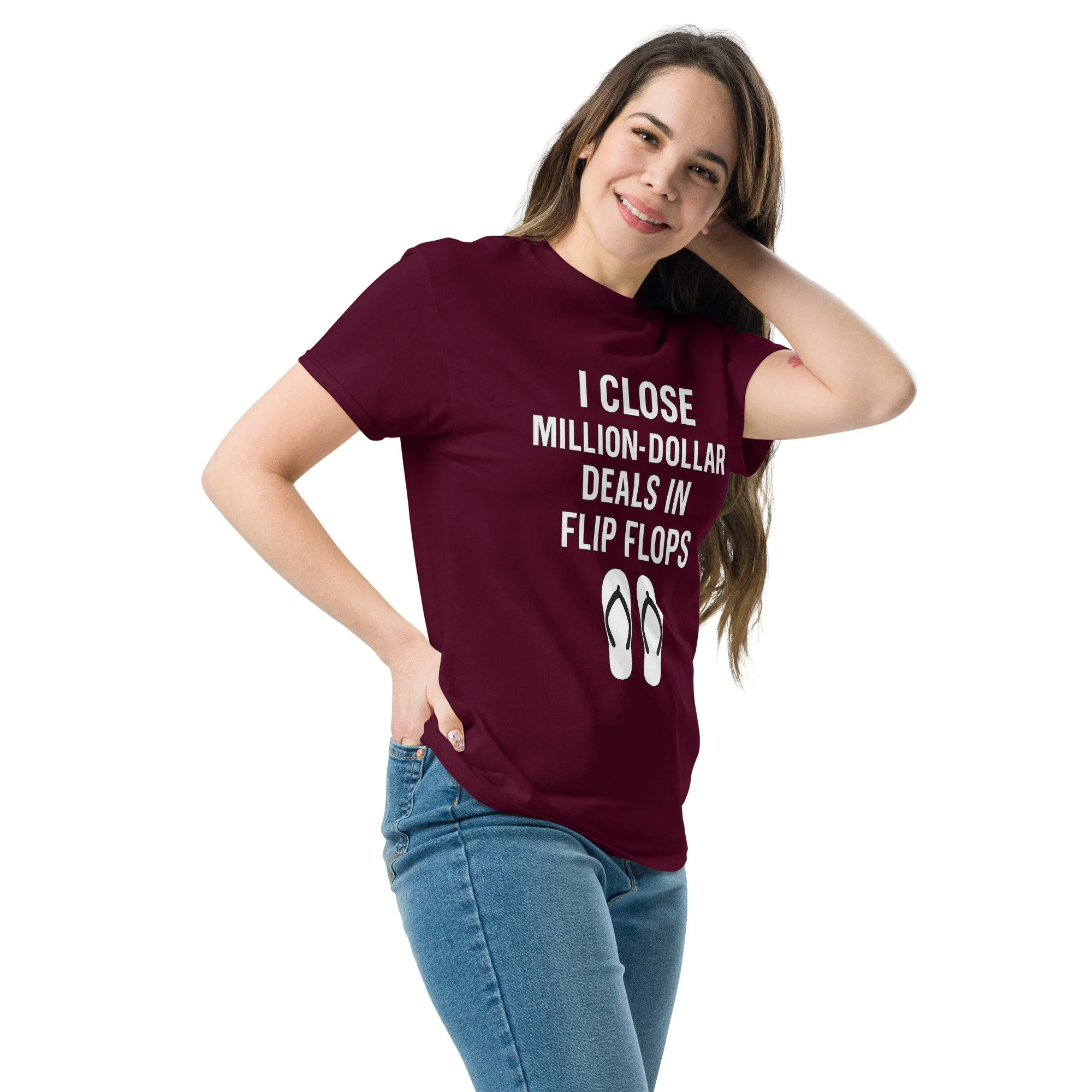 unisex-classic-tee-maroon-left-front-68e92fddbb68b.jpg