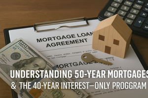 Understanding 50-Year Mortgages &amp; the 40-Year Interest-Only Program (2025 Guide)