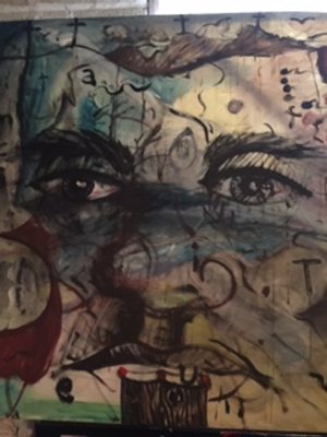 5' by 5' Acrylic on canvas 