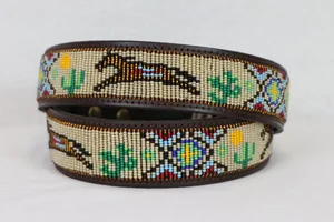 Beaded Belt - Running Horse Retro — Yonder Horse display picture 2