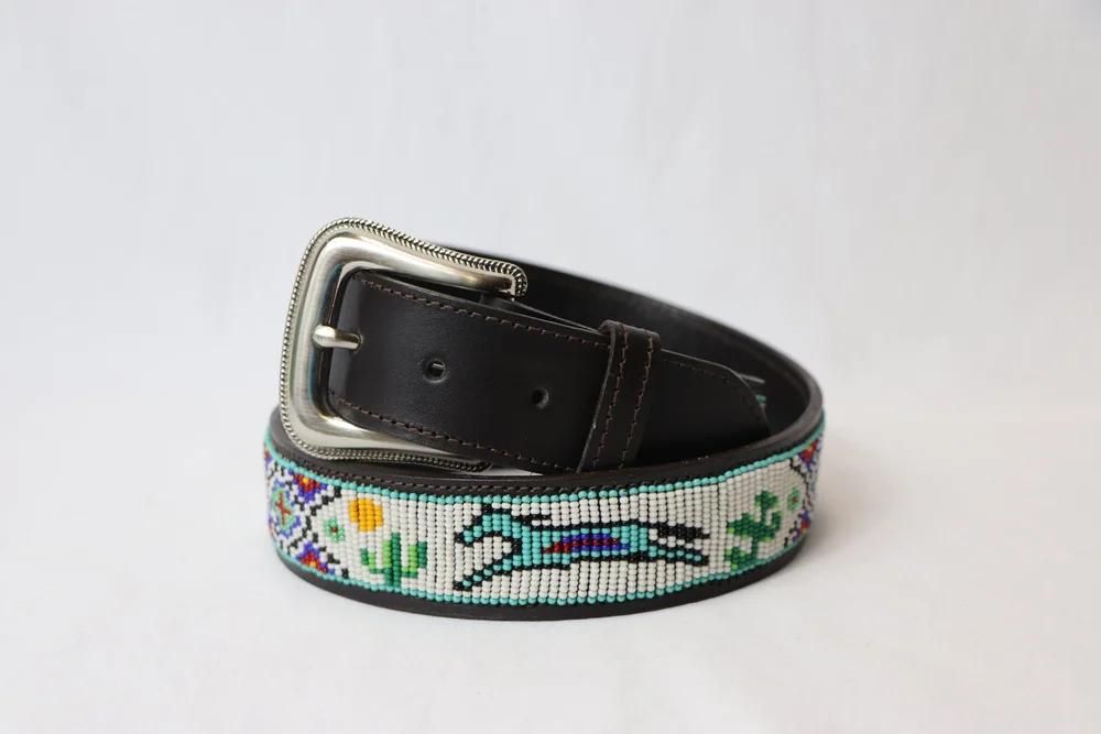 Handmade Beaded Horse Belt Belt- 1.75 main image 4