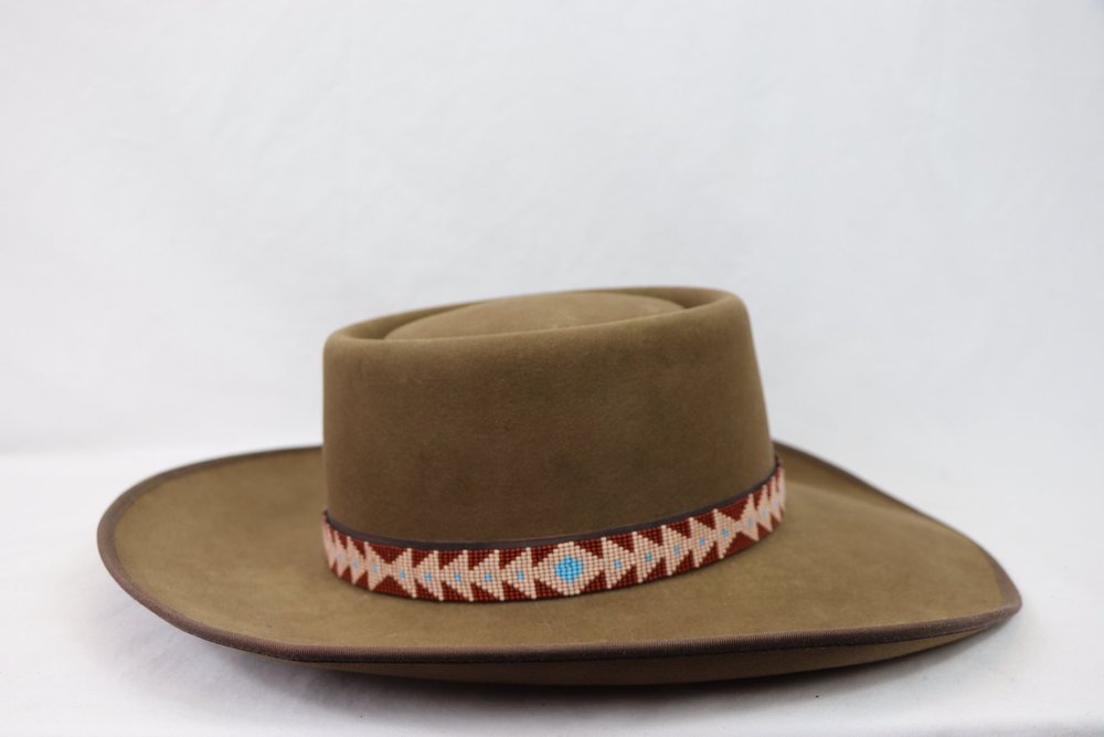 Arrowhead Beaded Hat Band — Yonder Horse display picture 1