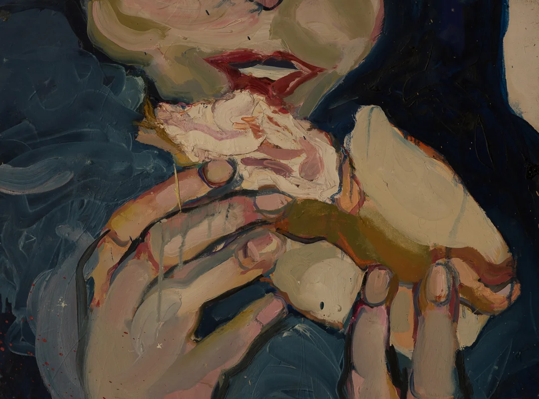 Jedząca kanapkę / olej plótno / 50X60cm / 2012r.