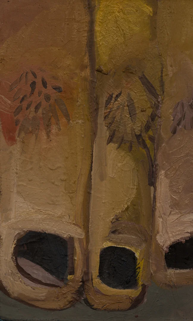 Palce u stóp / olej płótno / 50x60cm / 2018r.