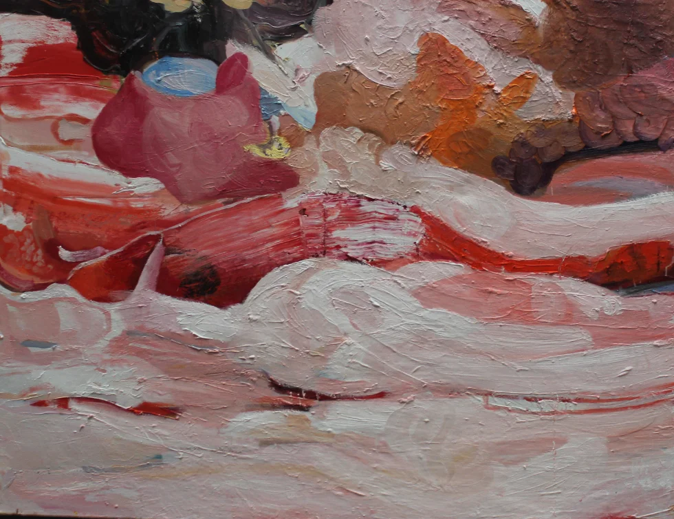 Boczek / olej płótno / 110x140cm / 2012r.