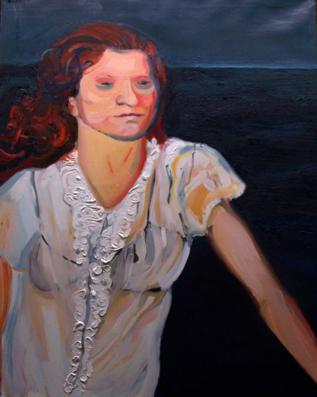 Kobieta / olej płótno / 120x100cm / 2011r.