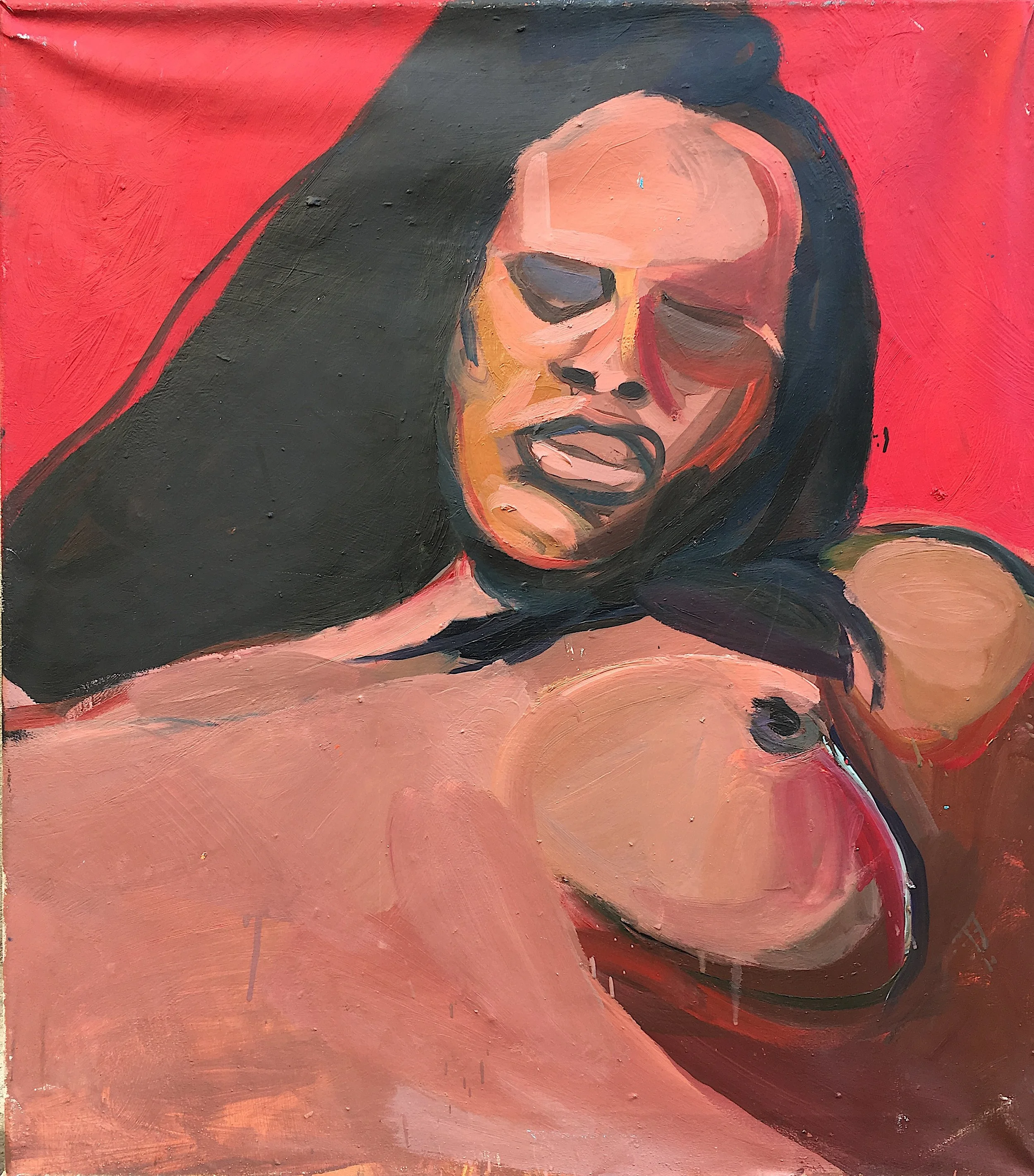Ona 10 / olej płótno / 80x70cm / 2019r.
